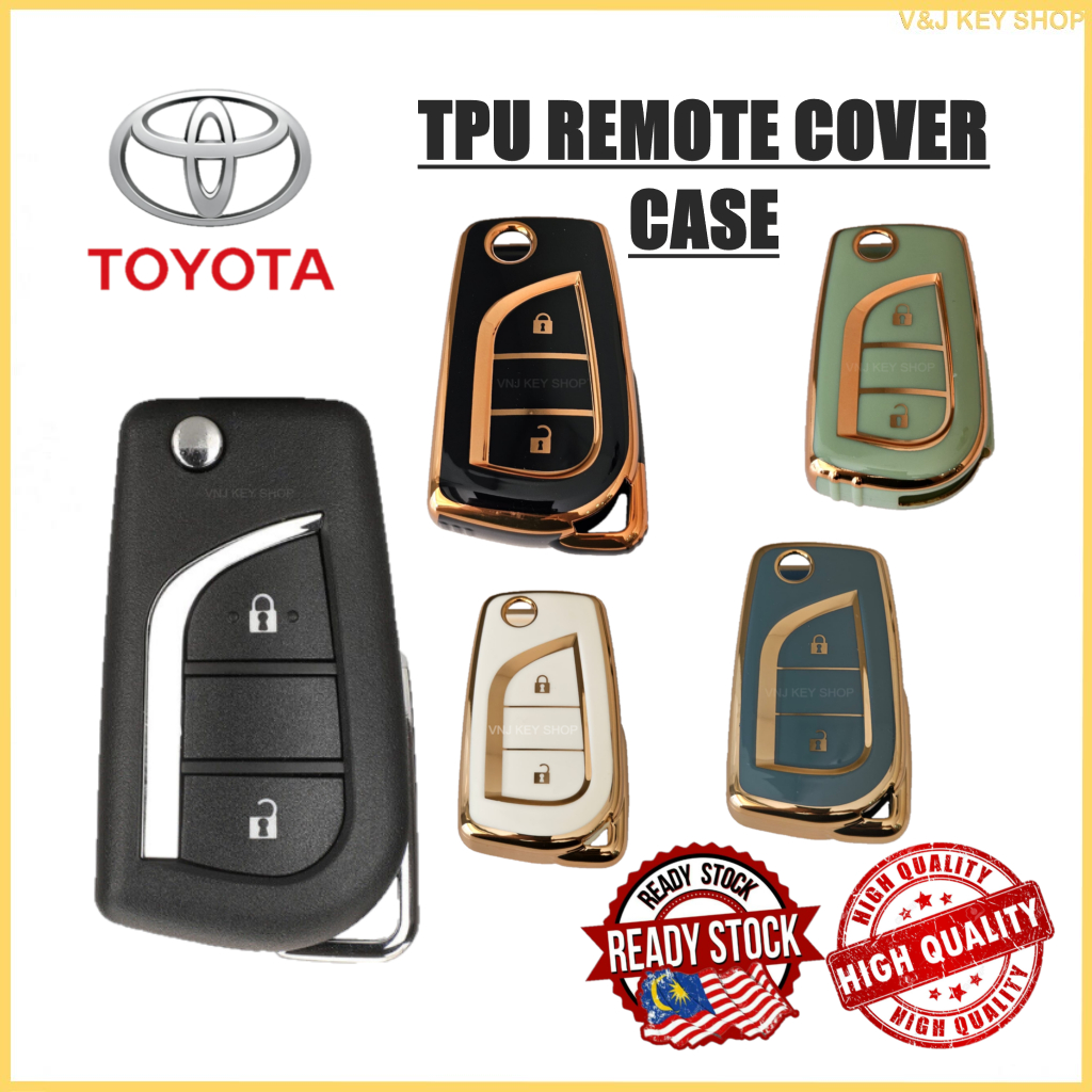 ที่หุ้มกุญแจรถ TPU เข้ากันได้กับ Toyota Corolla Altis / Innova Crysta