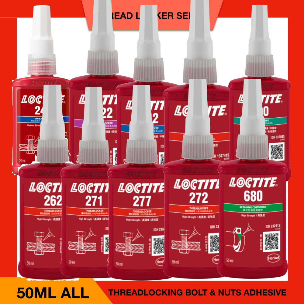 50ML 277 SCREW GLUE THREADLOCKER SUPER STRONG ADHESIVE GAM CEPAT KERING 243 AB GAM 263 272 277 242 L