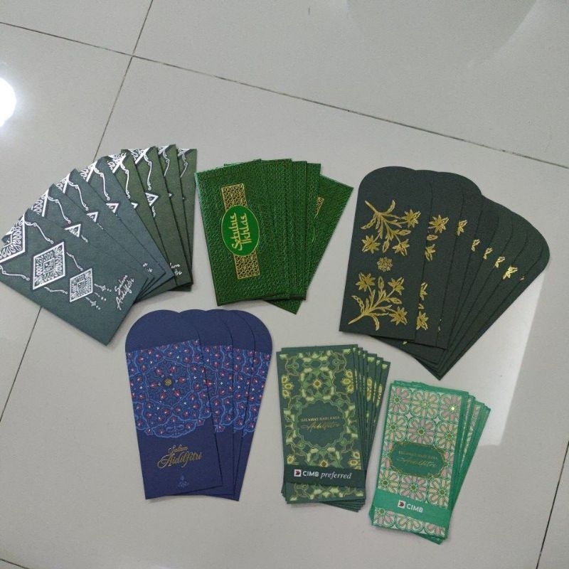 Koleksi Sampul Raya SDR CNY Angpow 2025 Limited Public Hong Leong Bank RHB CIMB Maybank Aeon บัตรเคร