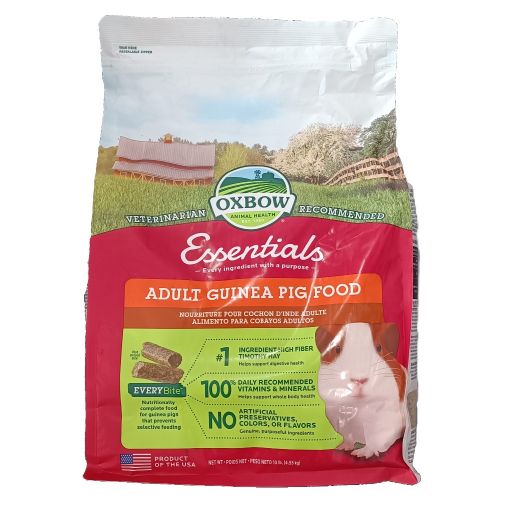 OXBOW Essentials อาหารหนูตะเภาสําหรับผู้ใหญ่ 10LB / REPACK 1LB