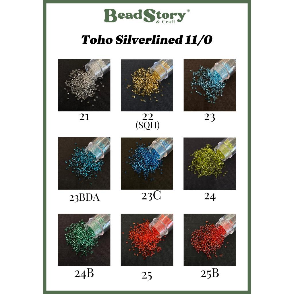 TOHO ลูกปัดเงิน 11/0 - 450G [ Manik Jepun TOHO Silverlined 11/O - 450G ]