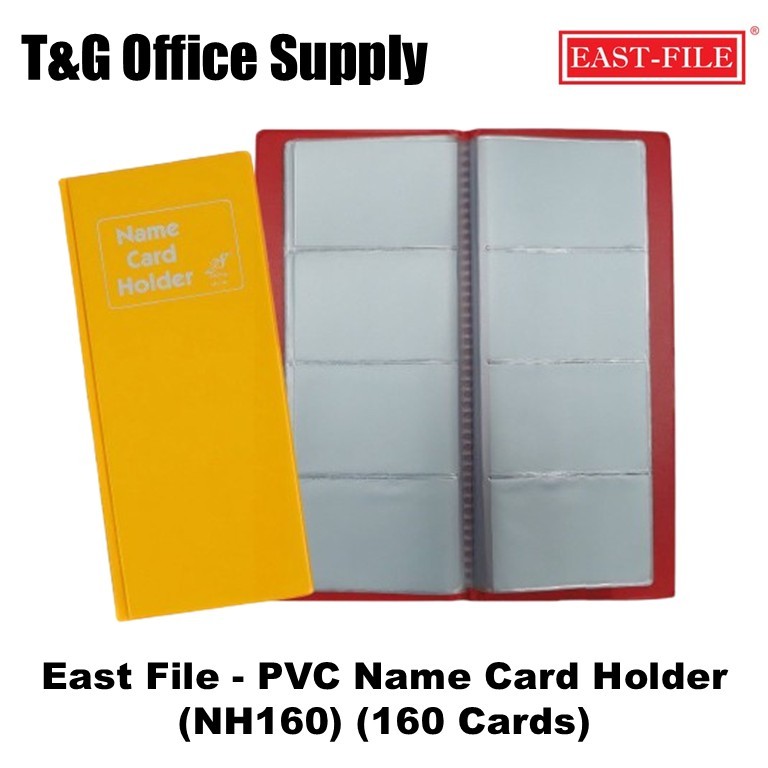 East File PVC Name Card Holder (NH160, NH320) [สีสุ่ม]
