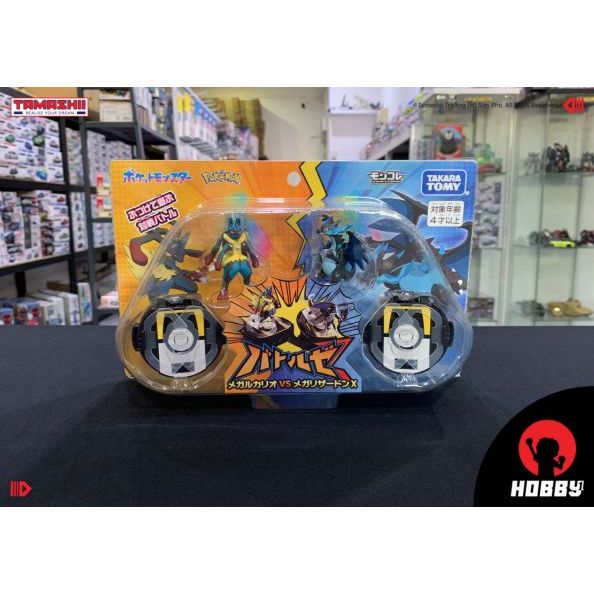 Takara Tomy Monster Battleze Mega Lucario VS Mega Charizard X