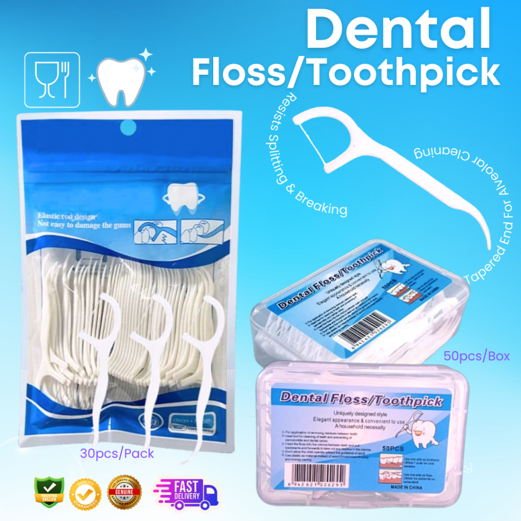 PURE NEW MATERIAL PP FLOSS PICKS/บํารุงเลือด/หมากฝรั่งไม่จัดฟัน/FINE-THREAD DENTAL FLOSS PICKS PACK: