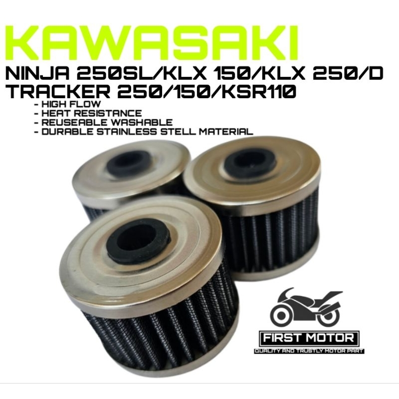 กรองน้ํามันเชื้อเพลิง NINJA 250SL/KLX 150/KLX 250/D TRACKER 250/150/KSR110 นํากลับมาใช้ใหม่ได้สูง FL
