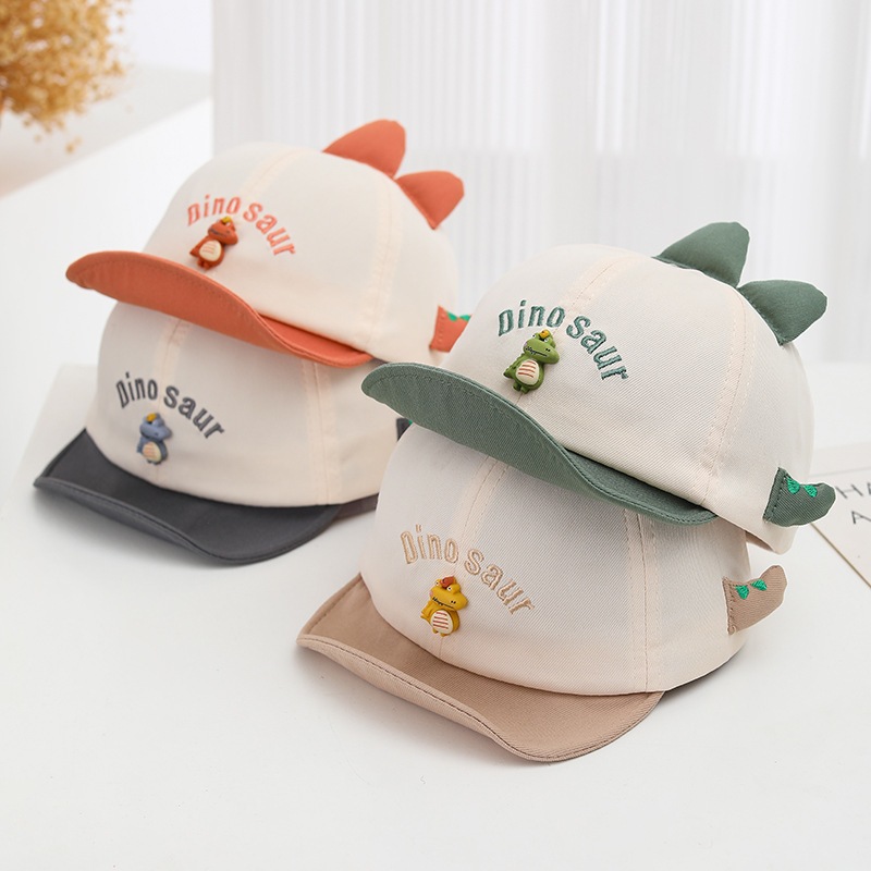 Selangor (1-3Y) Kids Boy Cutie 3D Dinosaur Design Spring Summer Adjustable Bucket Hat Kids Beach Sun