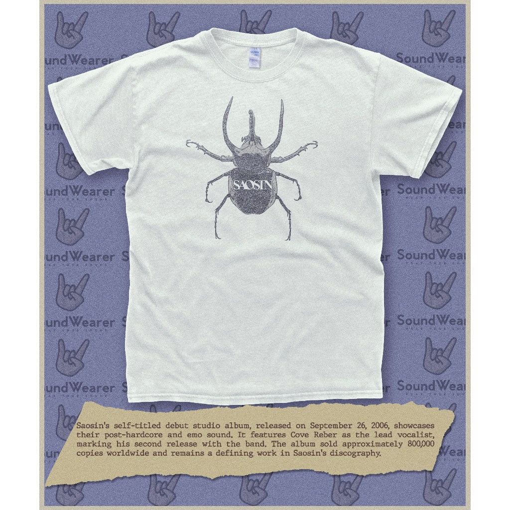 เสื้อยืดวงชื่อตัวเอง Saosin 2006