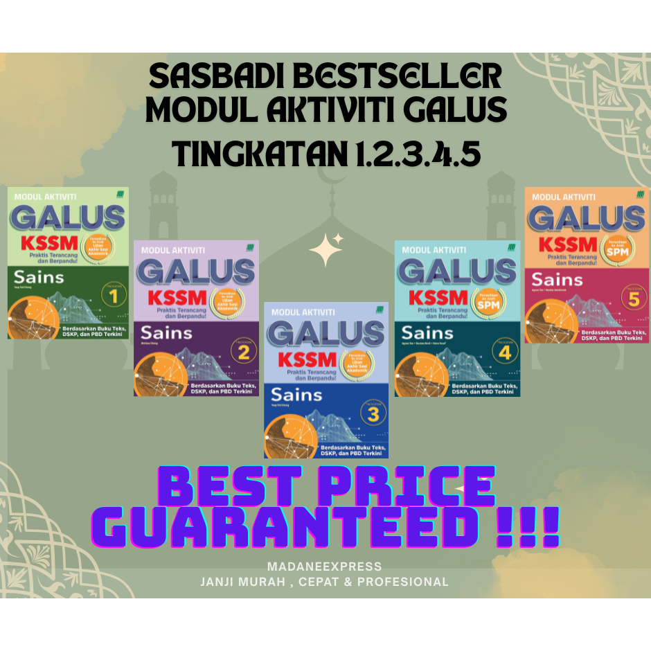 [XPRESS] SASABADI BESTSELLER: SCIENCE GALUS ACTIVITY MODULE LEVEL 1.2.3.4.5 KSSM