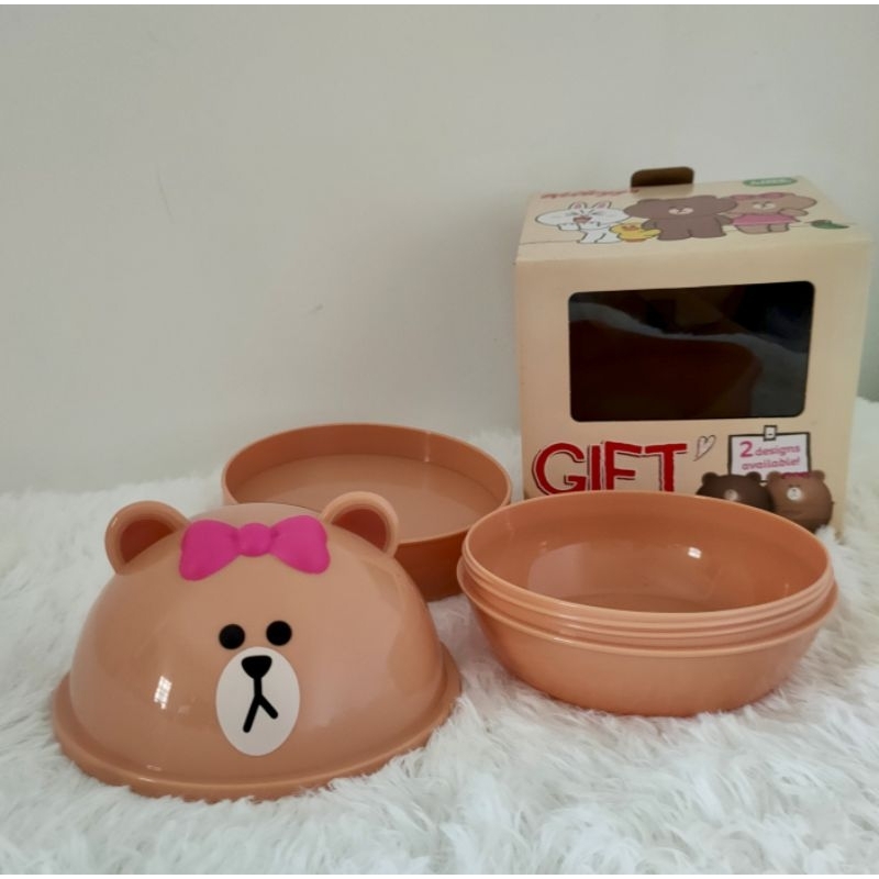 ชามภาชนะ Kelloggs Line Friends Brown