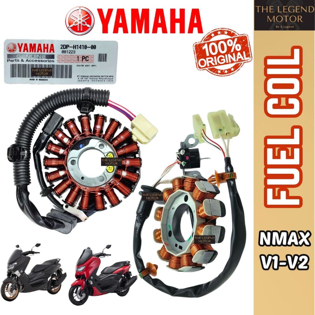 NMAX150 NMAX155 NMAX V1-V2 การใช้ขดลวดแม่เหล็ก Koil Starter Stator คอยล์จุดระเบิด Stater B6H-H1410-0