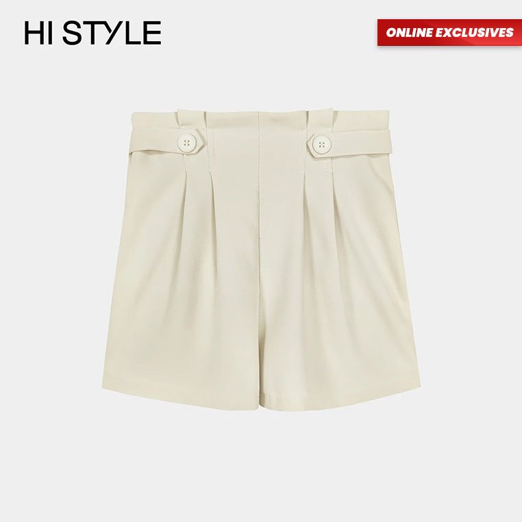 [Online Exclusives] กางเกงขาสั้นผู้หญิง HI STYLE - สีเบจ - FVB410162 / Seluar Pendek Perempuan - สีเ