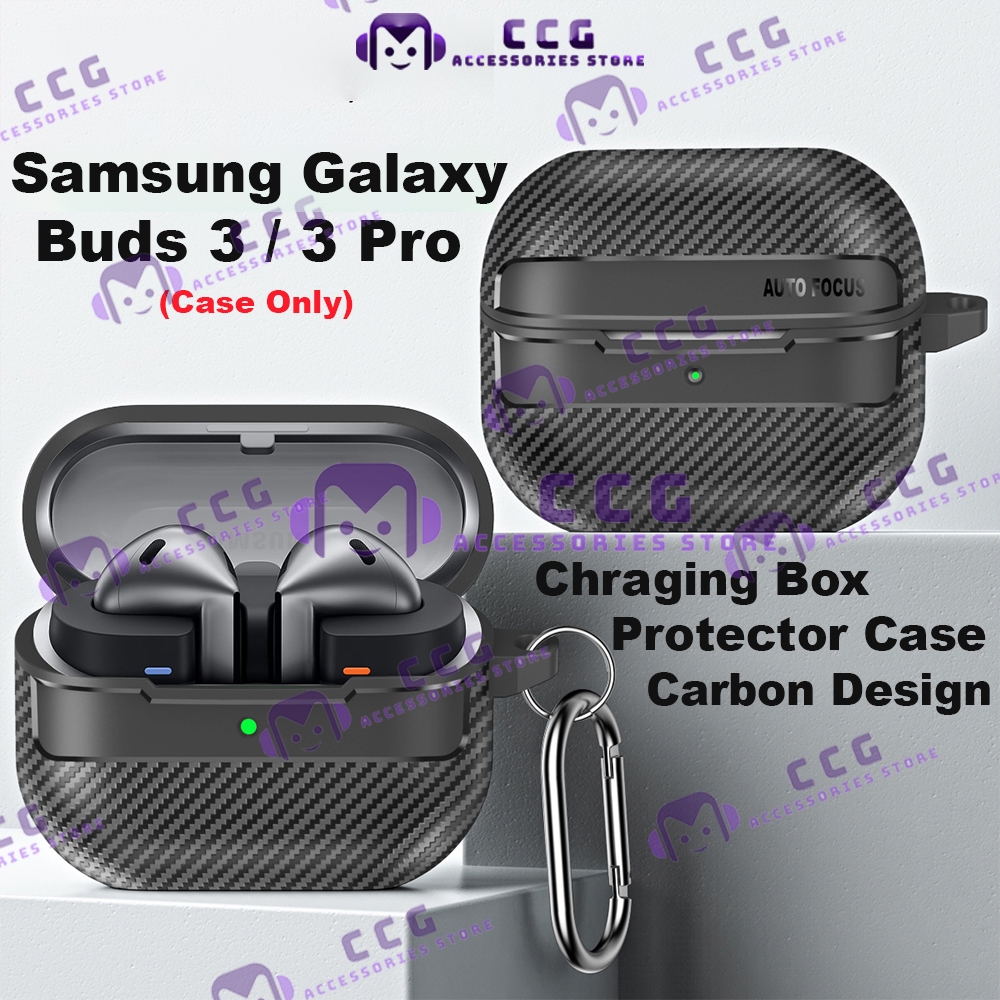 Samsung Galaxy Buds 3 Buds 3 Pro Case กล่องชาร์จ Protector Cover Samsung Buds3 Bud3 Pro Carbon Look 
