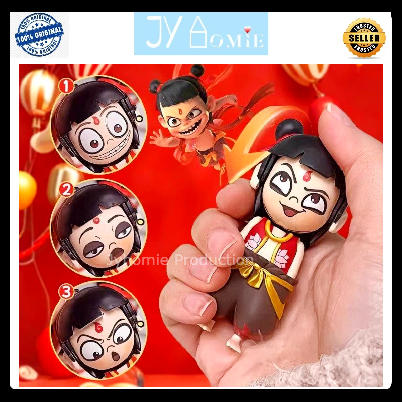 Nezha ของเล่น Ne Zha พวงกุญแจของเล่นเด็กเปลี่ยนของเล่นหน้า Nazha Sensory Toy Mainan Ne Zha Mainan Ne