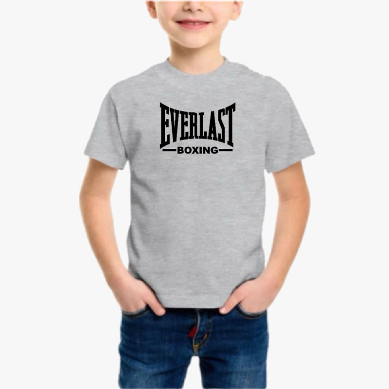 BAJU BUDAK EVERLÄST B0XING UNISEX KIDS เสื้อยืด 100% ผ้าฝ้ายคุณภาพระดับพรีเมียม 190GSM