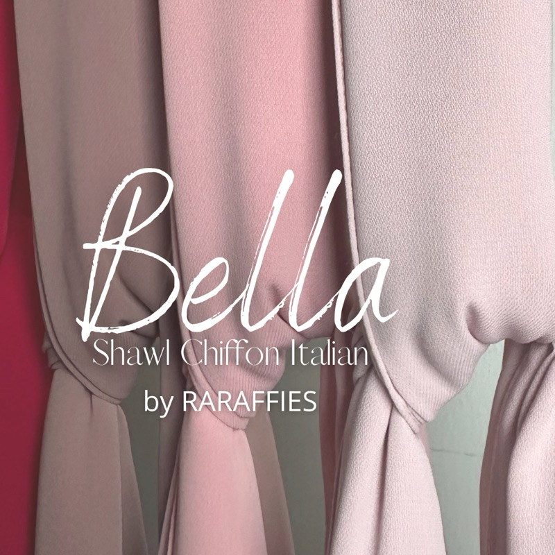 [BASIC]BELLA SHAWL CHIFFON ITALIAN CHIFON DIAMOND SHAWL CIFON LUXE