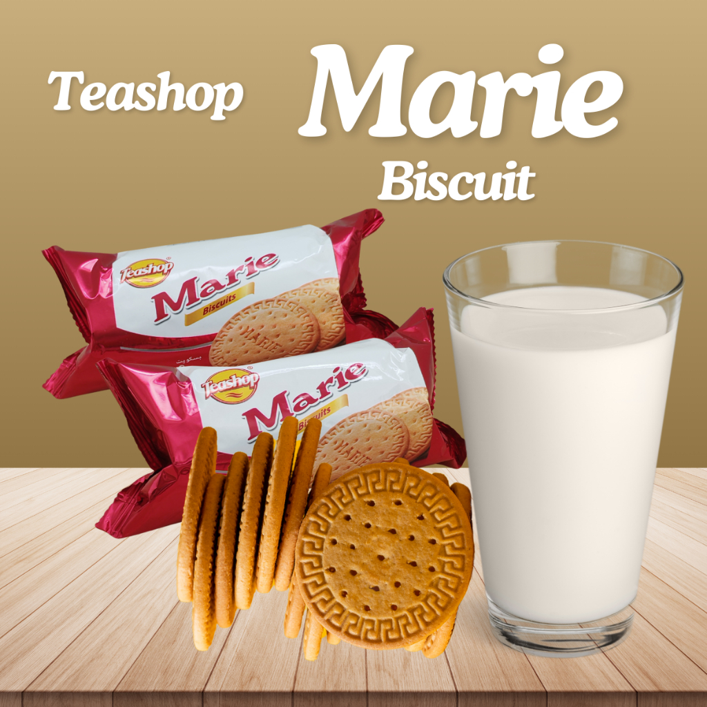 Teashop Marie Biscuit / Digestive Biscuit / Biskut Marie/Snacks/Cookies/1 Pack 15 ชิ้น /น้ําหนักสุทธ