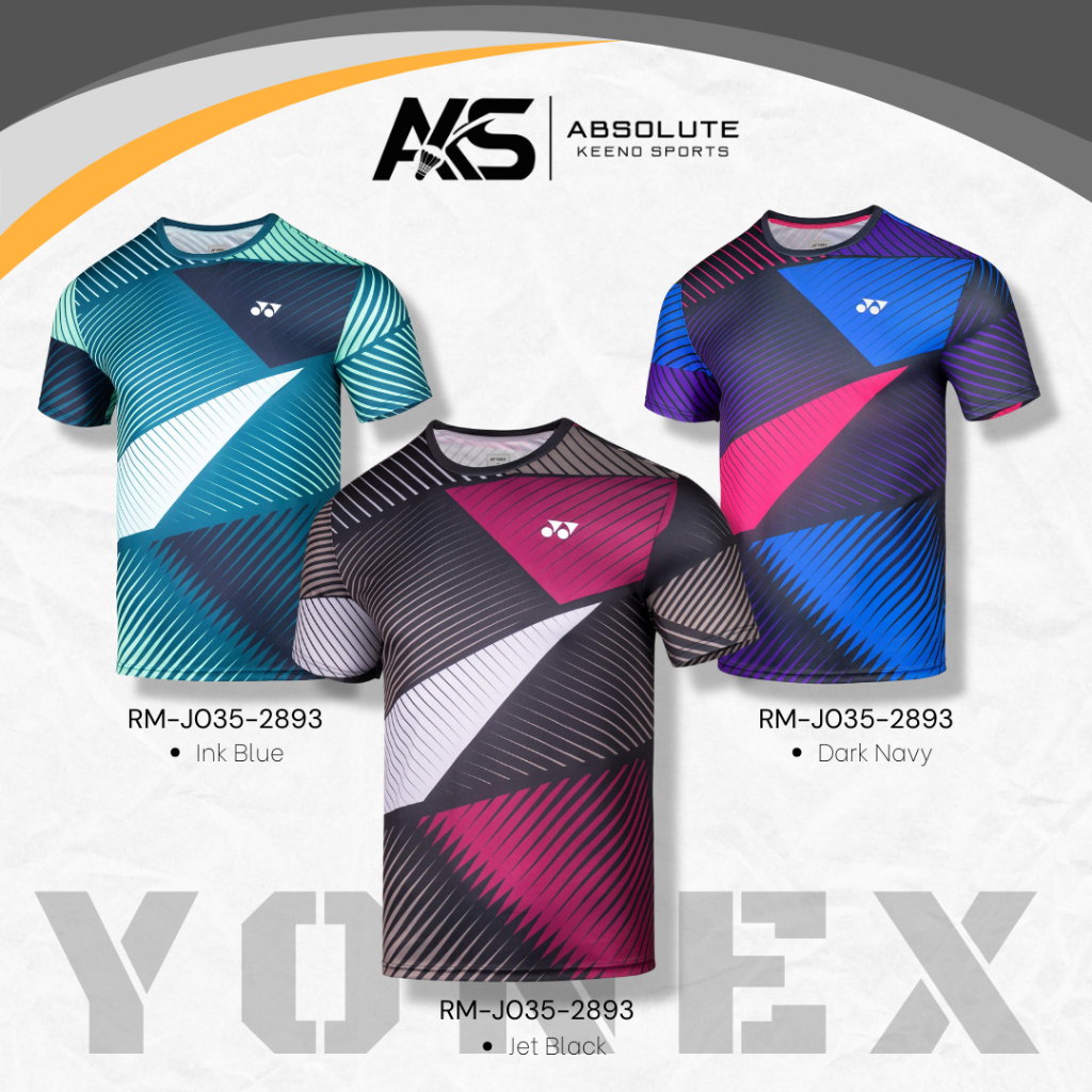 เสื้อแบดมินตันคอกลม Yonex RMJ035- 2893