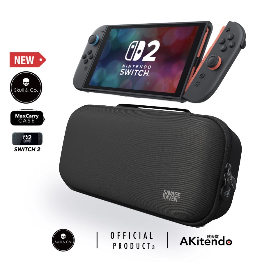 Savage Raven โดย Skull & Co Maxzarry Case สําหรับ Nintendo Switch 2