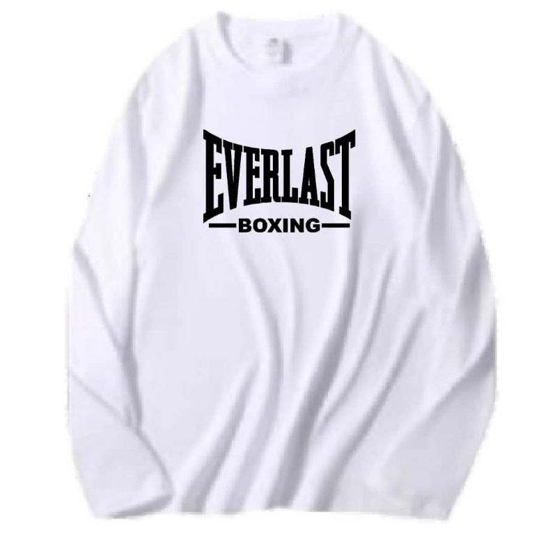 BAJU VIRAL EVERLÄST B0XING UNISEX XS-5XL เสื้อยืดแขนยาวผ้าฝ้าย 100% คุณภาพระดับพรีเมียม 200GSM