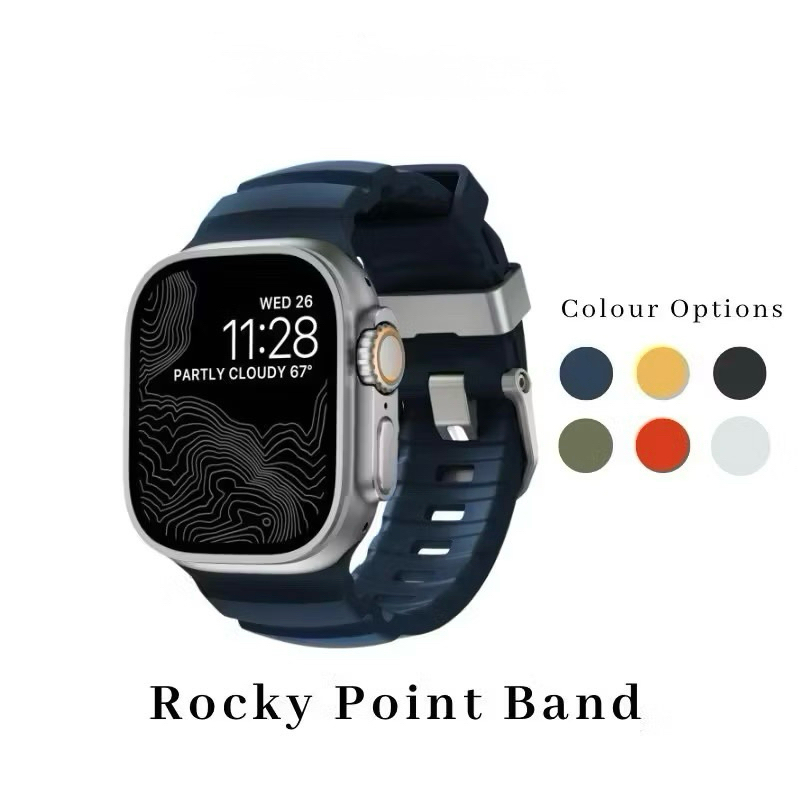 NOMAD Rocky Point Band สําหรับ AW 49mm, 46mm, 45mm, 44mm (Ultra 1-3, Series 1-11, และ SE 1-3)