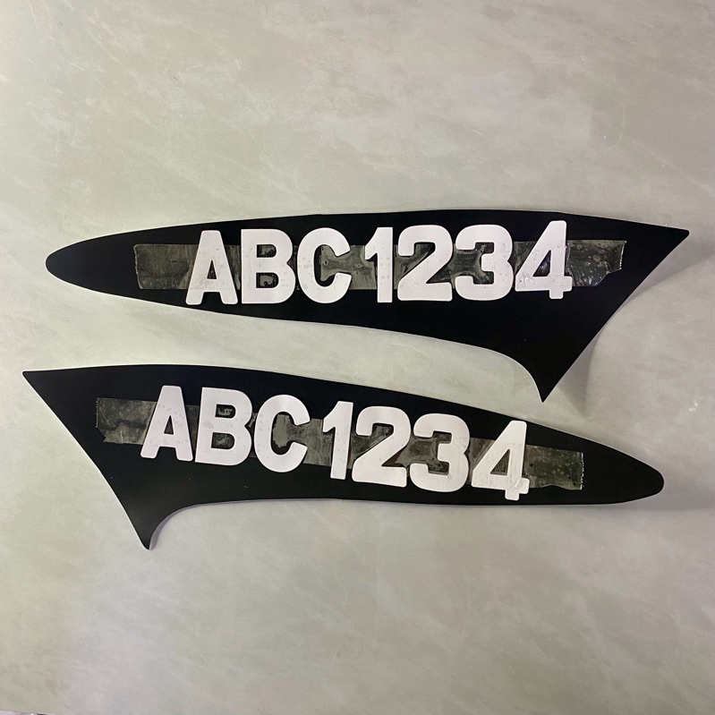 KRISS 110 KRISS 100 KRISS 1 KRISS 2 NOMBOR NUMBER ไม่มีจาน DEPAN & สติ๊กเกอร์ MUDGUARD