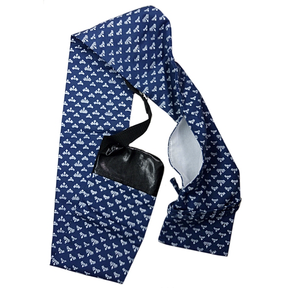 ผ้าใบผ้าฝ้ายหนา 2 ชั้นญี่ปุ่นไอริสดอกไม้รูปแบบ Shinia Kendo Iaido กระเป๋า