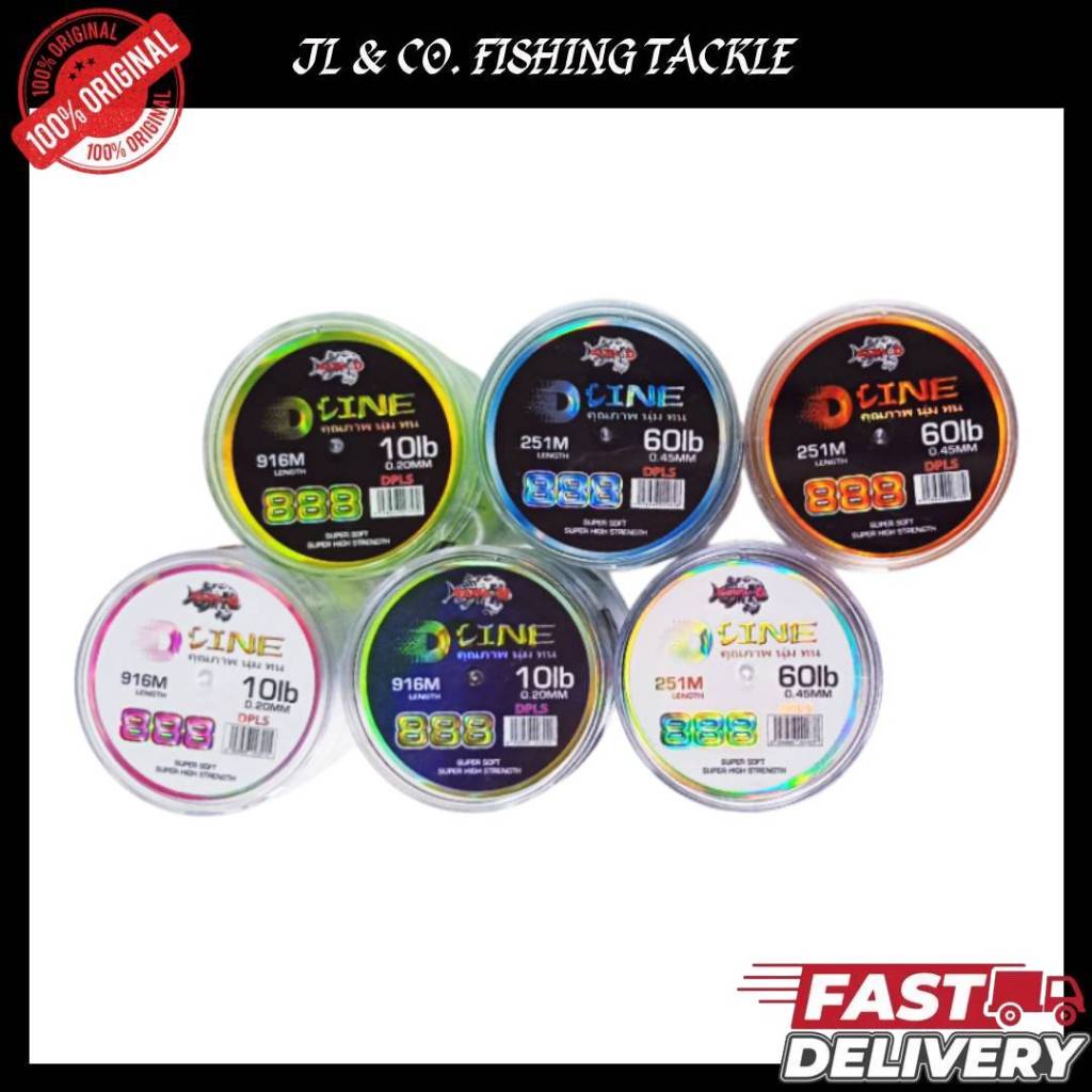 SAWA-D DLINE 888 FISHING MONOFILAMENT LINE, สายตกปลา