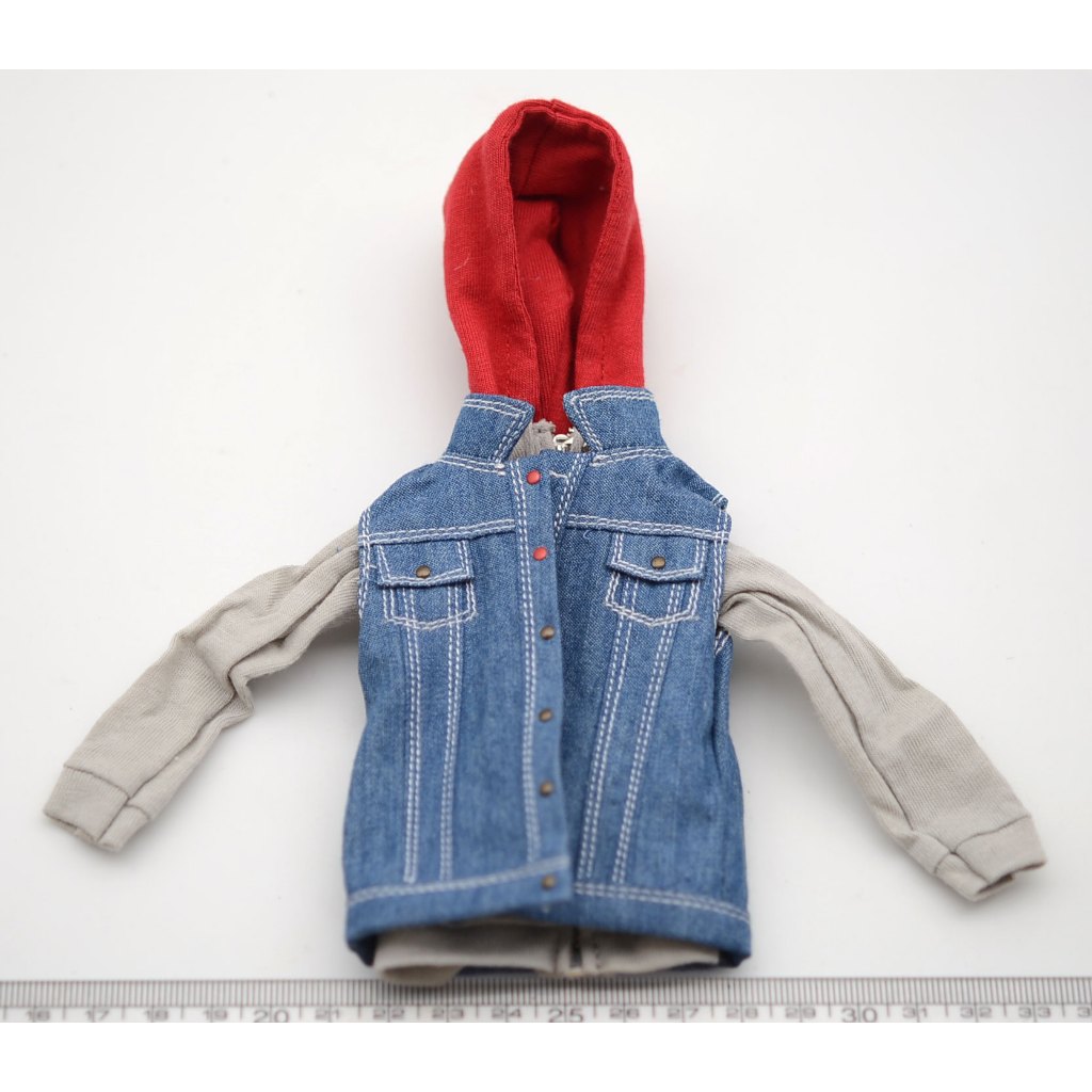 Hot Toys 1/6 Scale MMS710 Spider-Man ข้าม Spider-Verse Miles Morales - เสื้อกั๊กเสื้อยืด Hoodie หลวม