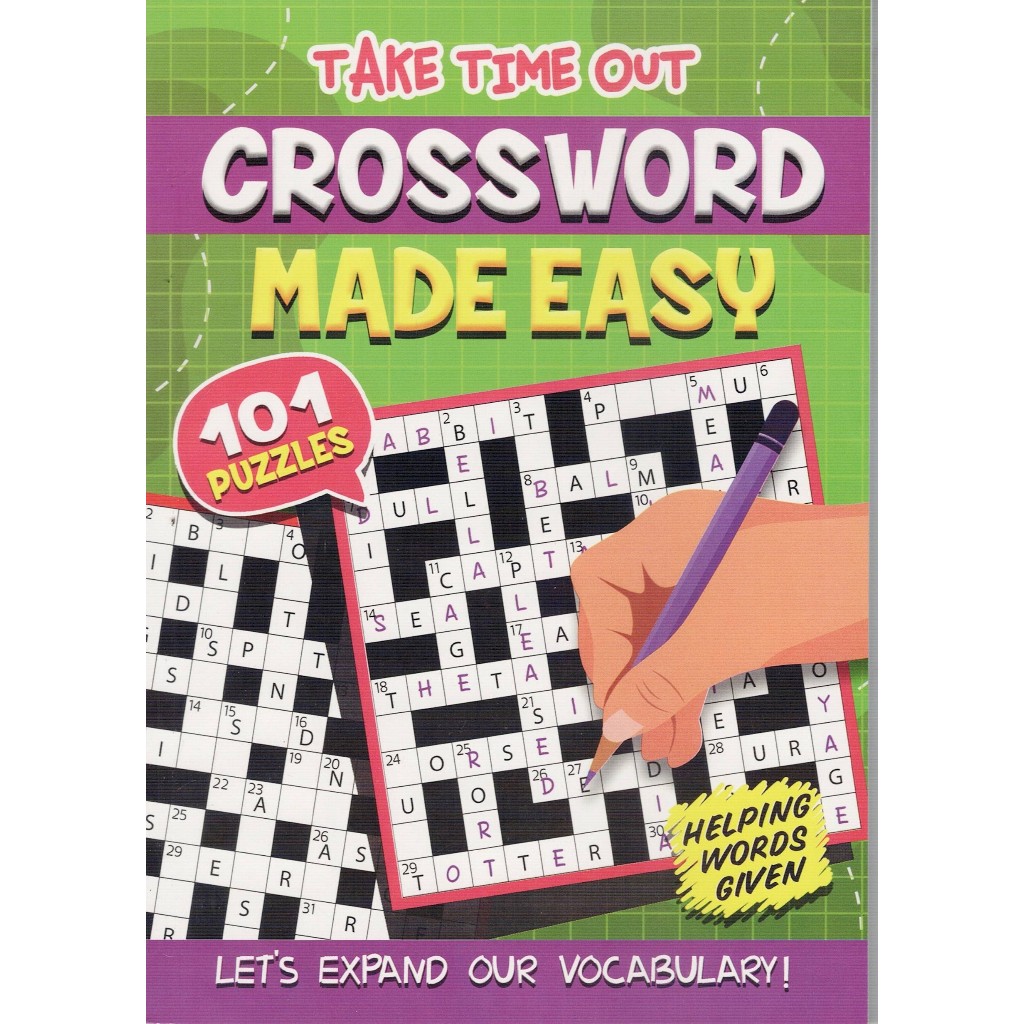 TAKE TIME OUT CROSSWORD MADE EASY 101 PUZZLES ( HELPING WORD GIVEN ) 2025