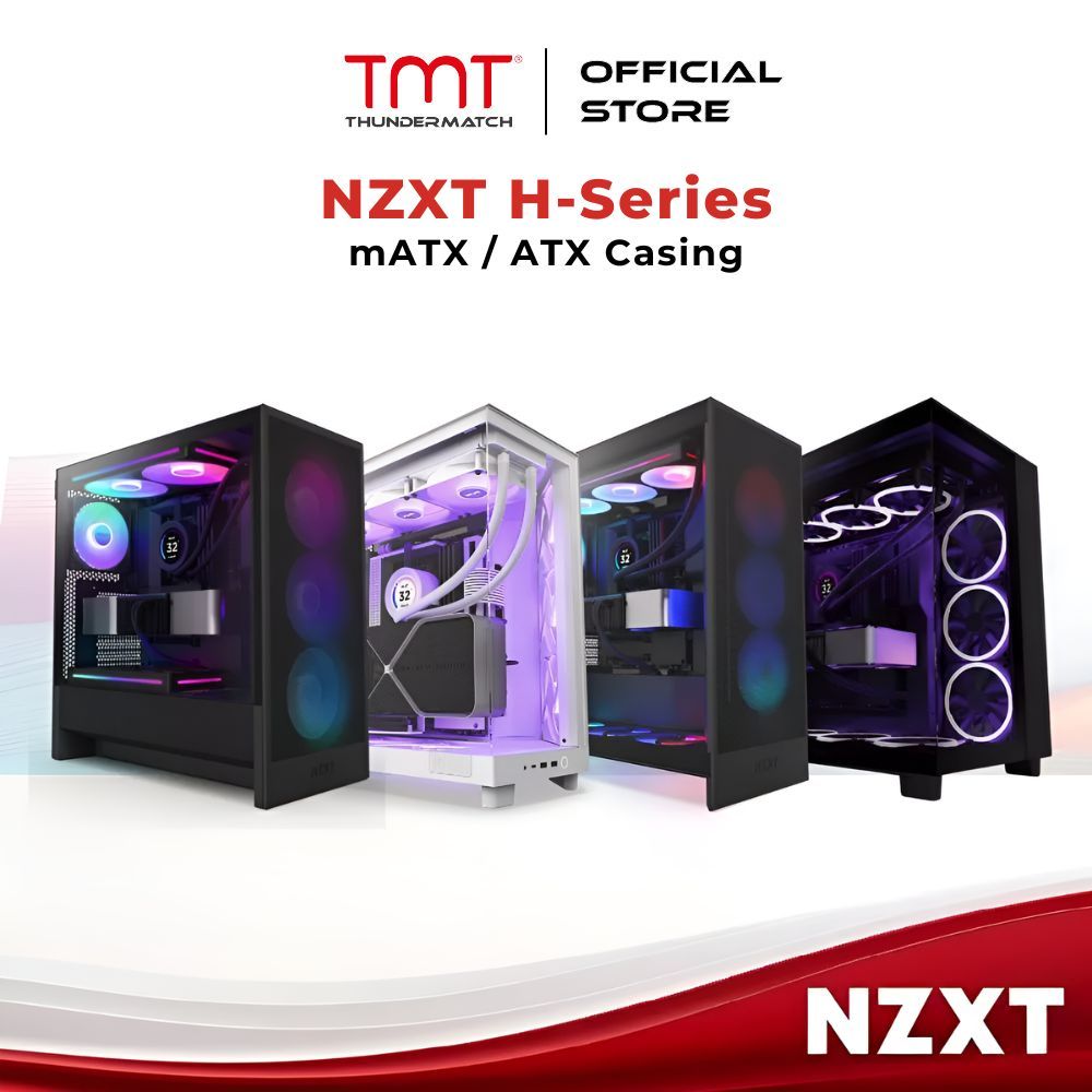 TMT NZXT H3 Flow / H5 Flow RGB / H6 RGB / H7 RGB / H9 Flow / H9 RGB / H9 Elite - mATX / ATX Casing