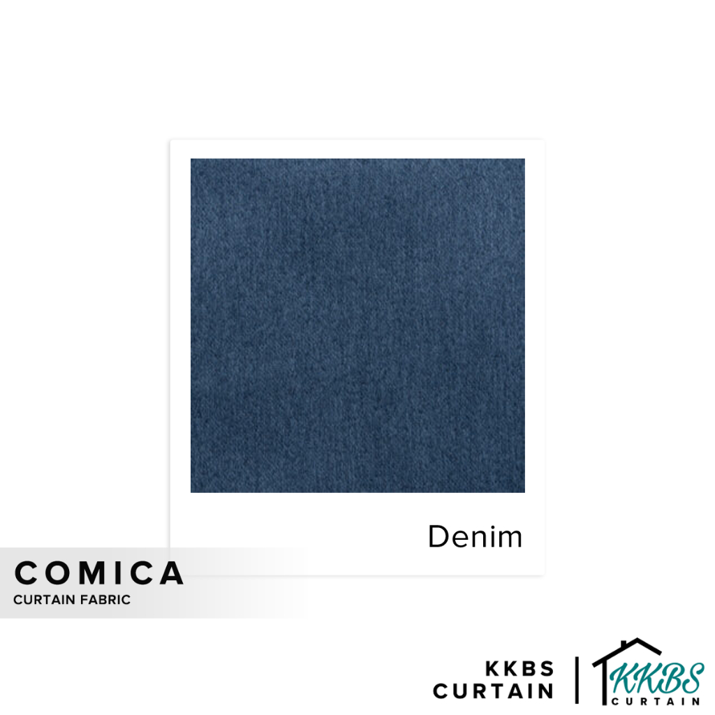 KKBS CURTAIN Comica Fabric Cut by Meter - ผ้ายีนส์ (126")