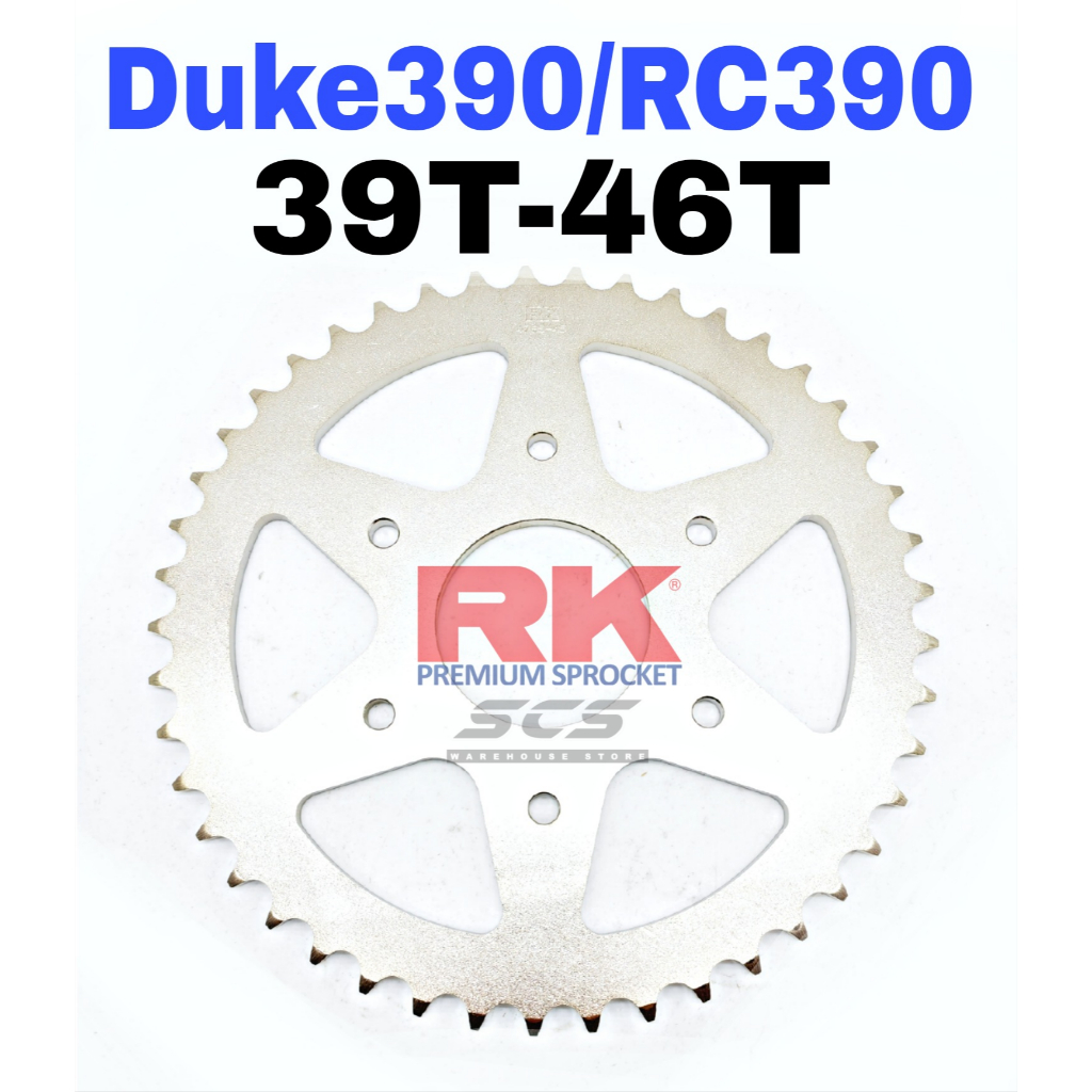 RK สเตอร์หลัง KTM Duke 390 RC 200 RC 250 RC390 RC250 RC200 Duke200 Duke250 Duke390 6 หลุม Belakang