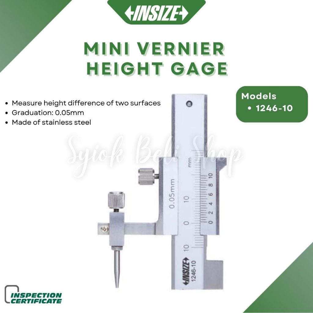INSIZE MINI VERNIER HEIGHT GAGE INSIZE 1246-10