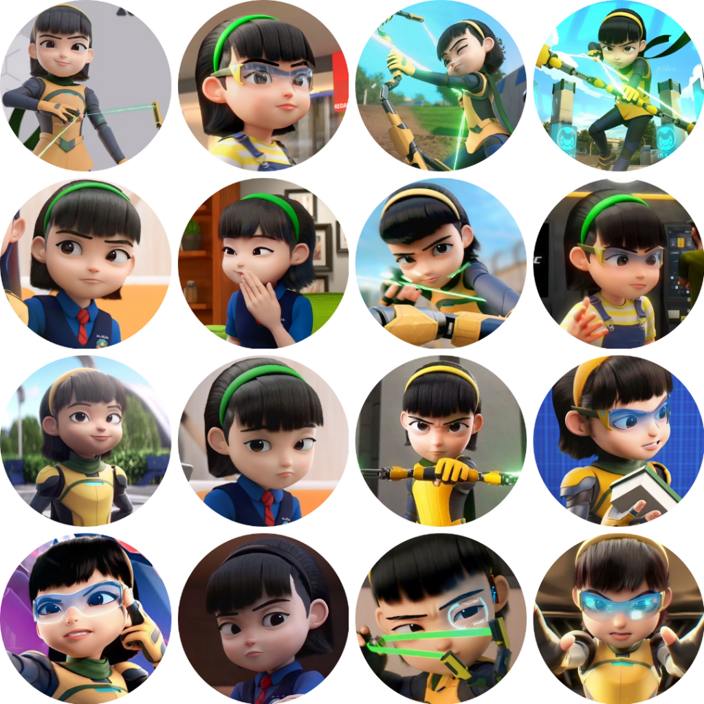 ป้ายปุ่ม Ejen Ali Ejen Alicia 58mm