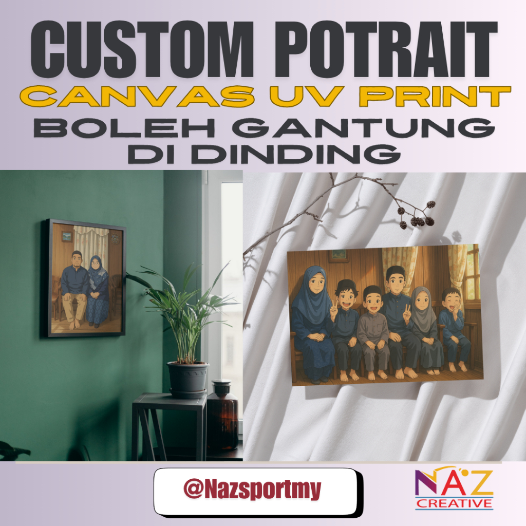CUSTOM CANVAS FRAME UV PRINT PICTURE กันน้ํา DURABLE สามารถแขวนบนผนัง