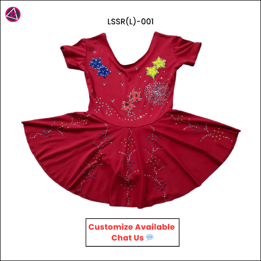 ODA INDUSTRY/RHYTHMIC GYMNASTICS LEOTARD LYCRA พร้อมเพชร