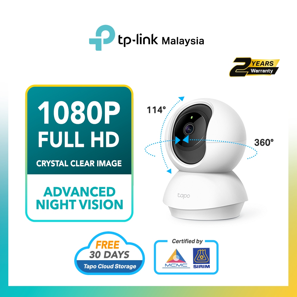 SIRIMTP-Link Tapo TC70 Indoor WiFi CCTV – กล้องอัจฉริยะ 1080p, AI Motion Detection, Night Vision, 36