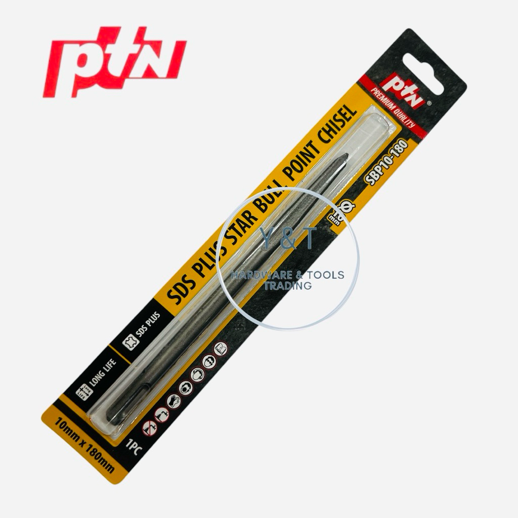 PTN 10MM X 180MM SDS PLUS STAR BULL POINT P/N : SBP10-180