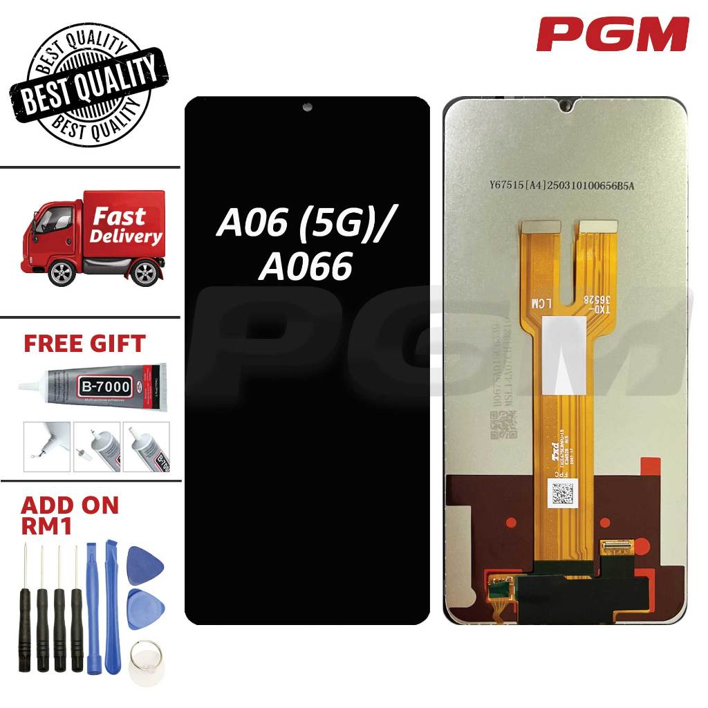 หน้าจอสัมผัส LCD DIGITIZER เข้ากันได้กับ SAM A06 (5G) / A066 BY PREMIUM GADGETS MALL