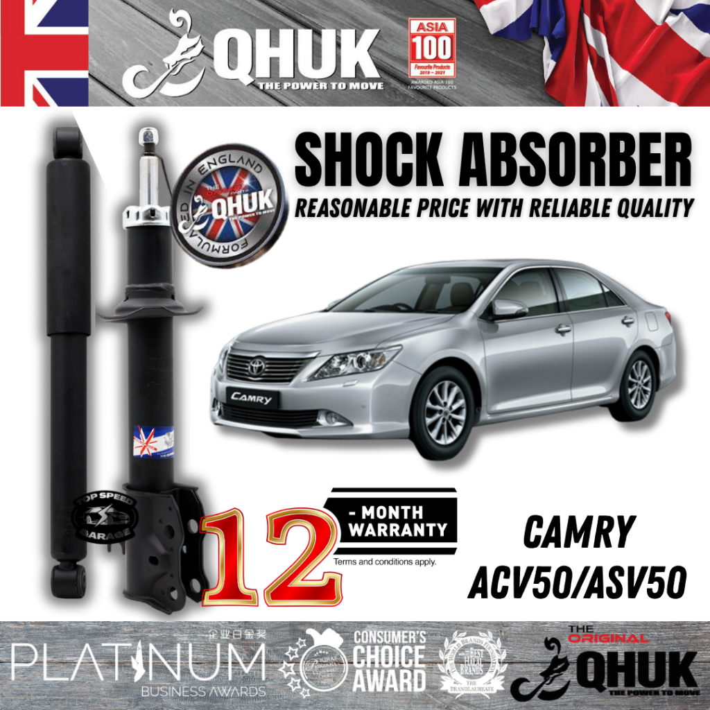 QHUK โช้คอัพแก๊ส ชุดหน้าหลัง - ACV50 / ASV50 / ACV51