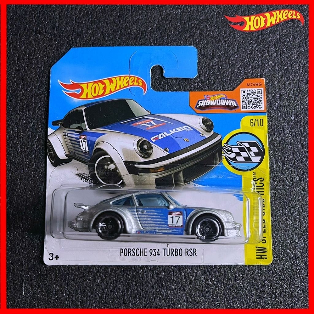Hot Wheels Porsche 934 Turbo RSR Falken Silver 2016 Hotwheels Porsche Turbo RSR 911 Falken ยาง Hotwh