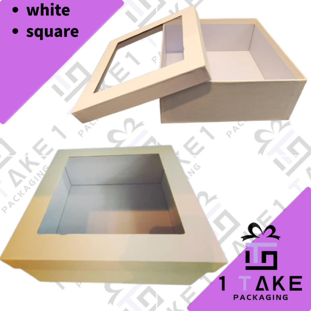 กล่องสี่เหลี่ยมสีขาว NK 1899/ กล่องสี่เหลี่ยมผืนผ้าสีขาว NK 1900