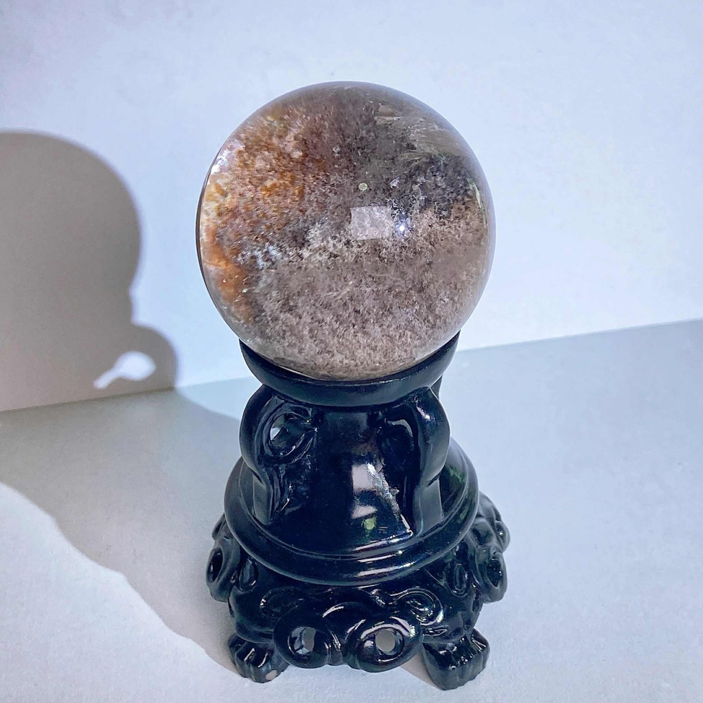 🔮🌿=41 มม. = Helicobacterrigger Phantom Quartz Sphere |节高 ✦ 玩具财财财玩具 ✦  ✦ สายถ่านหินถ่านหิน|