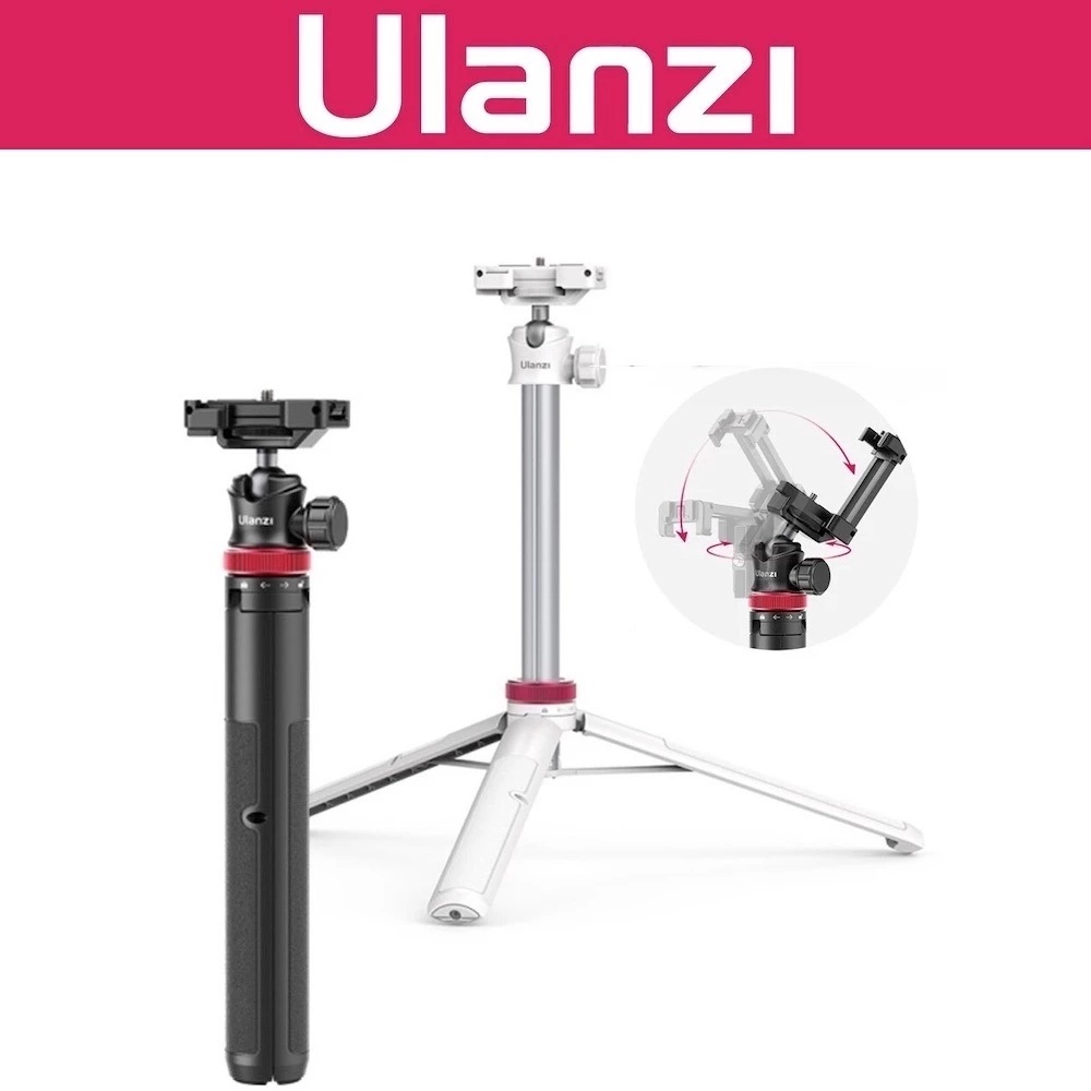 ULANZI MT-44 Tripod Selfie Stick Phone Holder Clip Mount for Smartphone / Camera