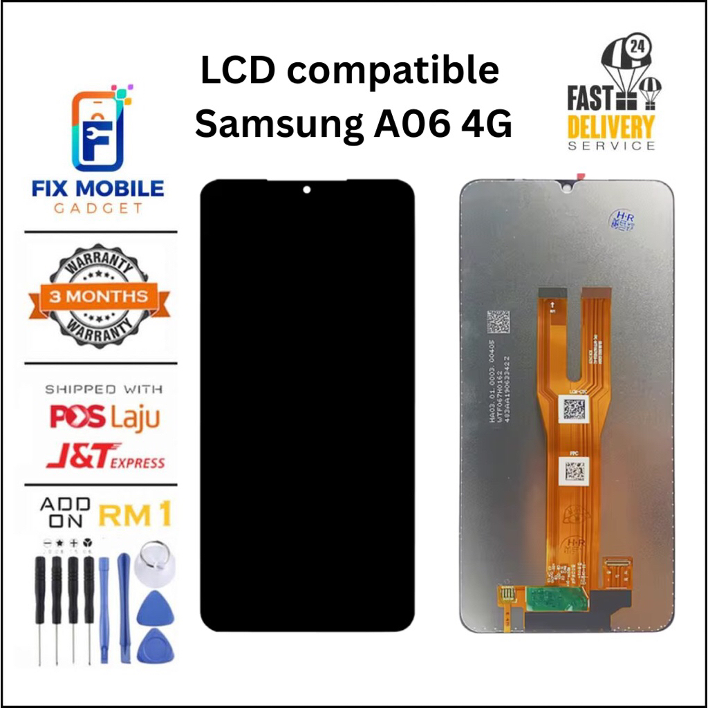 LCD สําหรับ Samsung A06 4G A065 SM-A065F/ A06 5G คุณภาพสูง LCD หน้าจอสัมผัส [ Fix mobile gadget ]
