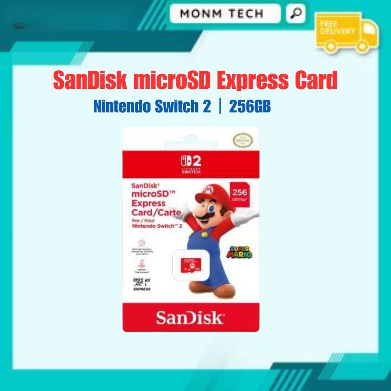 SanDisk microSD Express Card 256GB สําหรับ Nintendo Switch 2