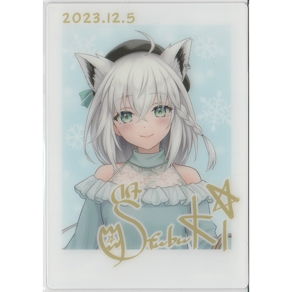 Shirakami Fubuki Hololive x Lawson 2023 Cheki