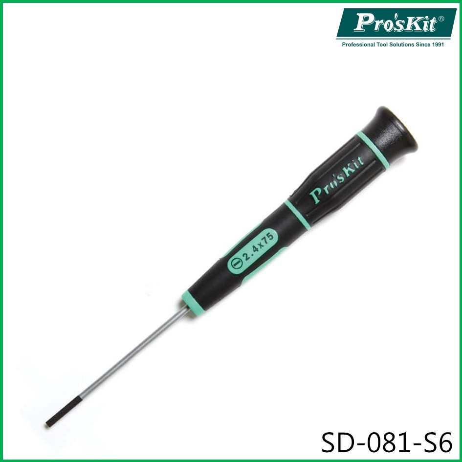 ProsKit SD-081-S6 ไขควงแม่นยํา(-2.4 x 75 มม.)