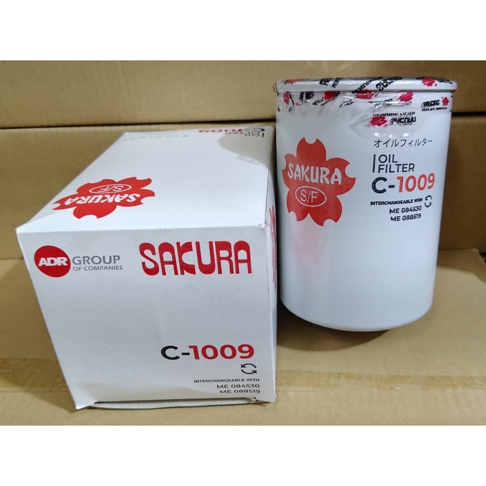 (LYW) Mitsubishi / Isuzu / Kobelco Engine / Sumitomo LS2800FJ2 กรองน้ํามันเครื่อง C-1009 (ซากุระ)