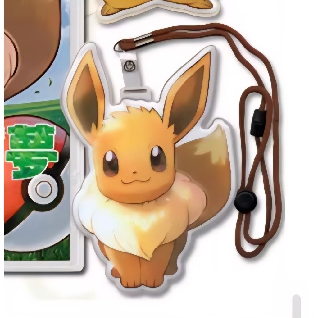 โปเกมอน:Lets Go,Eevee!การ์ดเชือกเส้นเล็กคอ บัตรเครดิตคุณภาพสูงผู้ถือบัตรรถบัสนักเรียน 伊布 挂牌名片